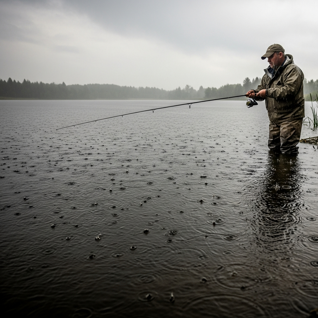 Fishing in the Rain — Why It Improves Your Odds