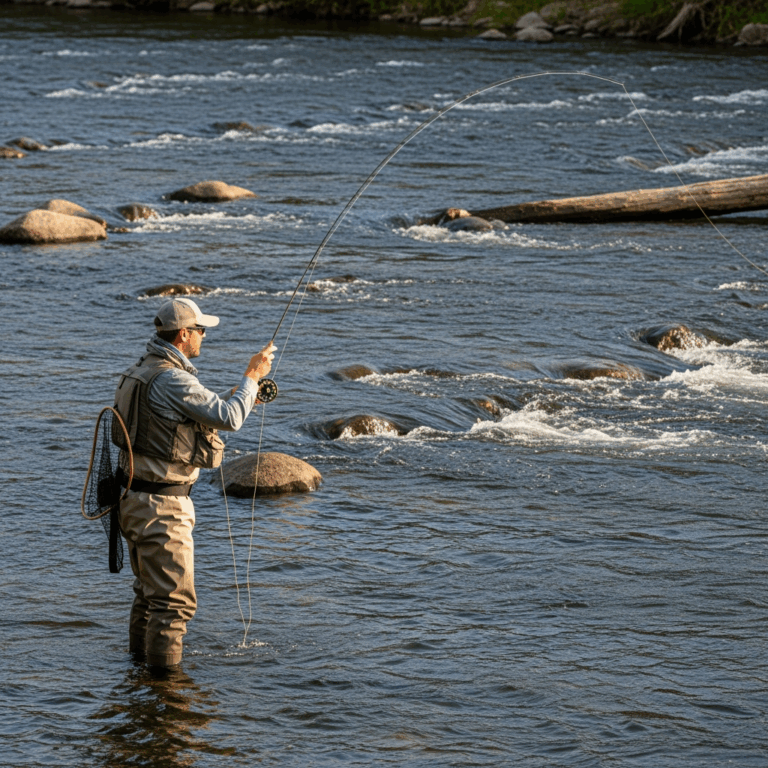 Professional photograph related to: Where Do Fish Hold in Rivers? A Visual Guide to Reading Water. H